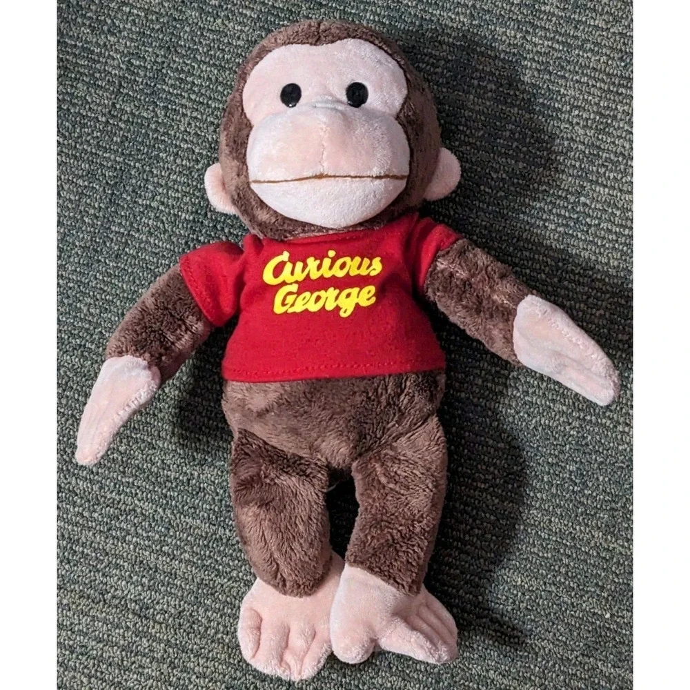 Gund Curious George Universal Studios Plush Monkey Red Shirt Stuffed Animal